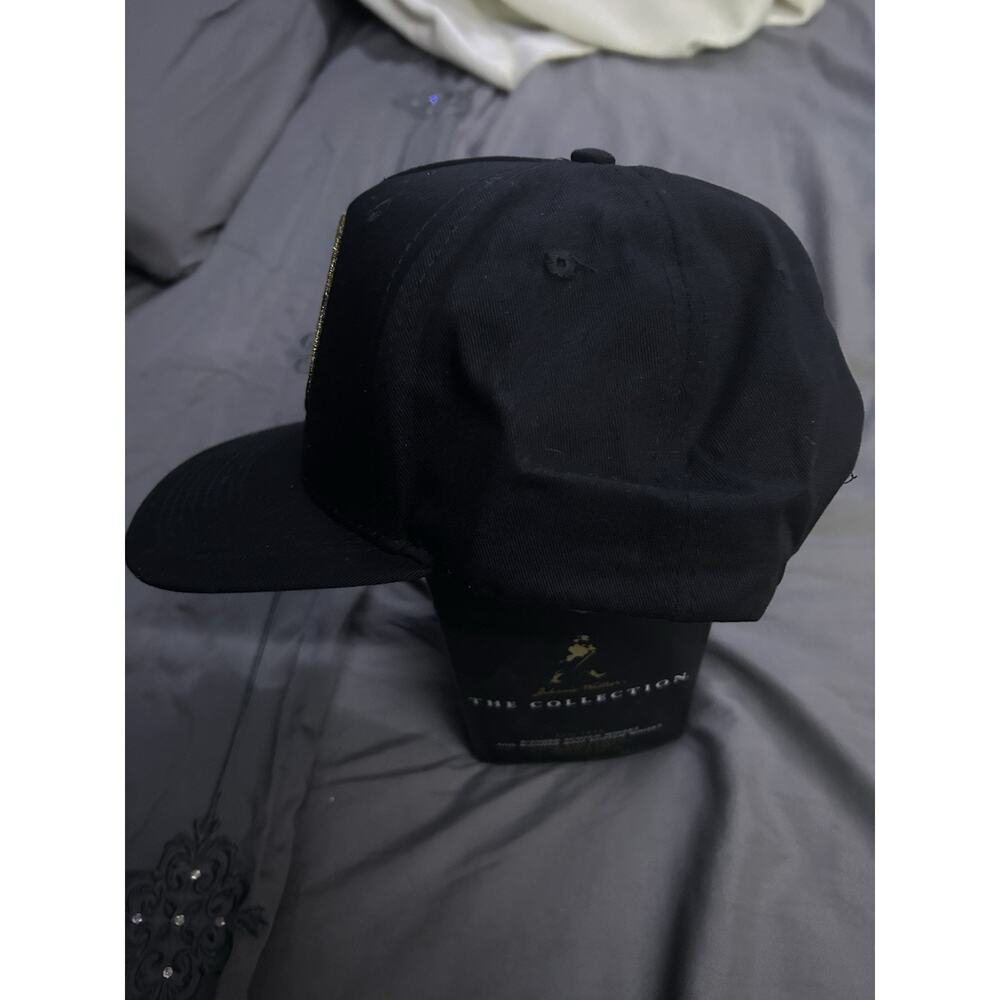 Jagermeister Logo Embroidered Gold on Black Cross Stag Baseball Hat Snapback Cap